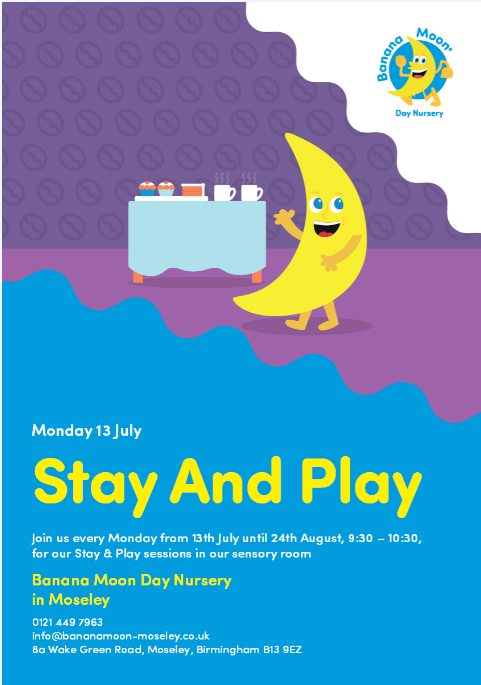 Stay & Play in Our Sensory Room at Banana Moon Moseley